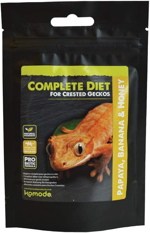 Komodo - Crested Gecko Complete Diet - Papaya, Banana & Honey 60g