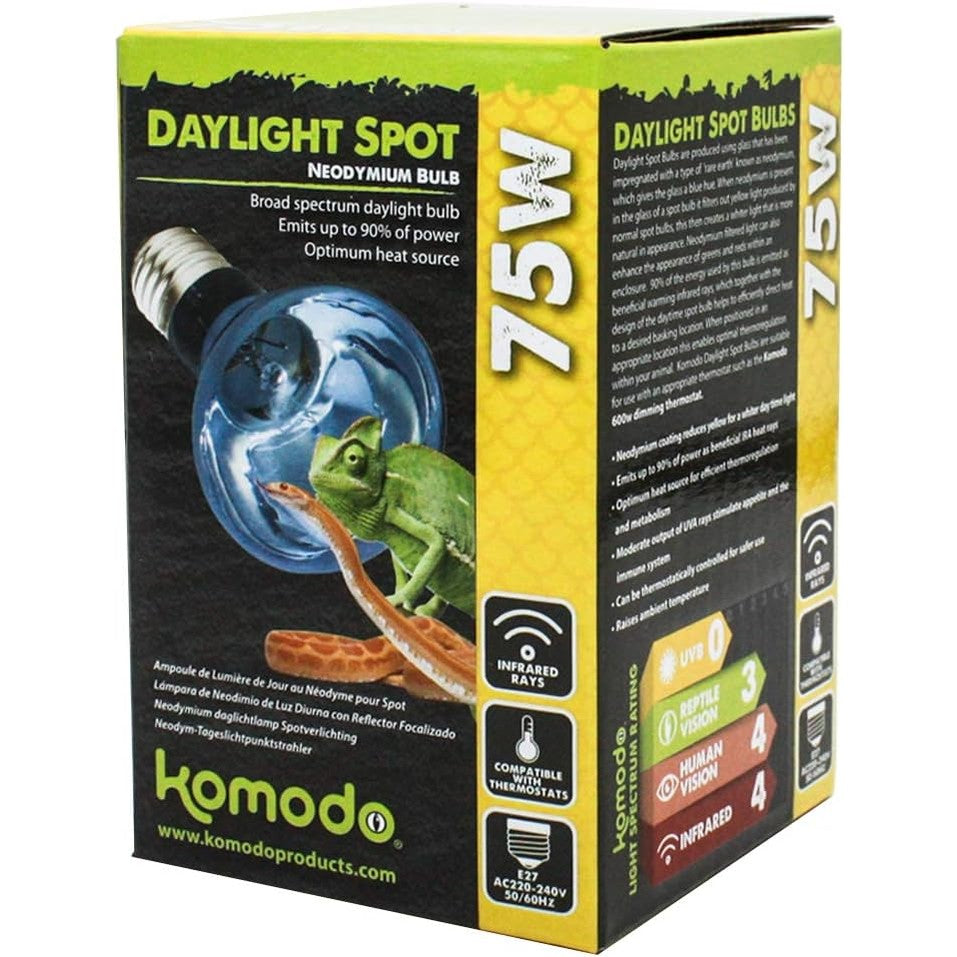 Komodo Neodymium Daylight Spot Bulb es 75w